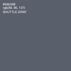 #59606B - Shuttle Gray Color Image